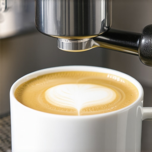 Barista steaming milk with microfoam in a professional setting
