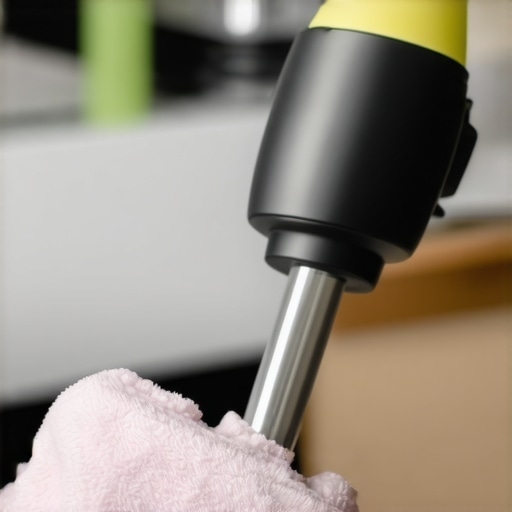 Barista cleaning a steam wand for optimal microfoam production.