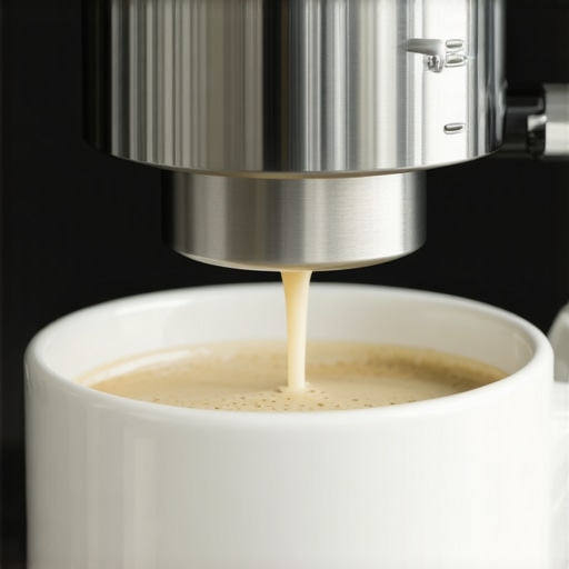 A clean milk frother with steam wand ready for use, highlighting maintenance importance