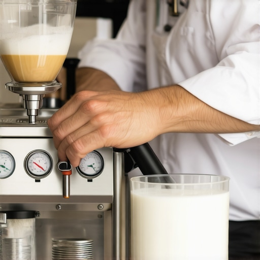 Barista fine-tuning milk steamer for perfect microfoam
