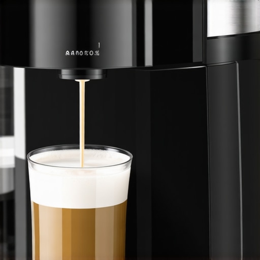 A close-up of a professional-grade milk steamer with accessible cleaning features, ideal for microfoam preparation.